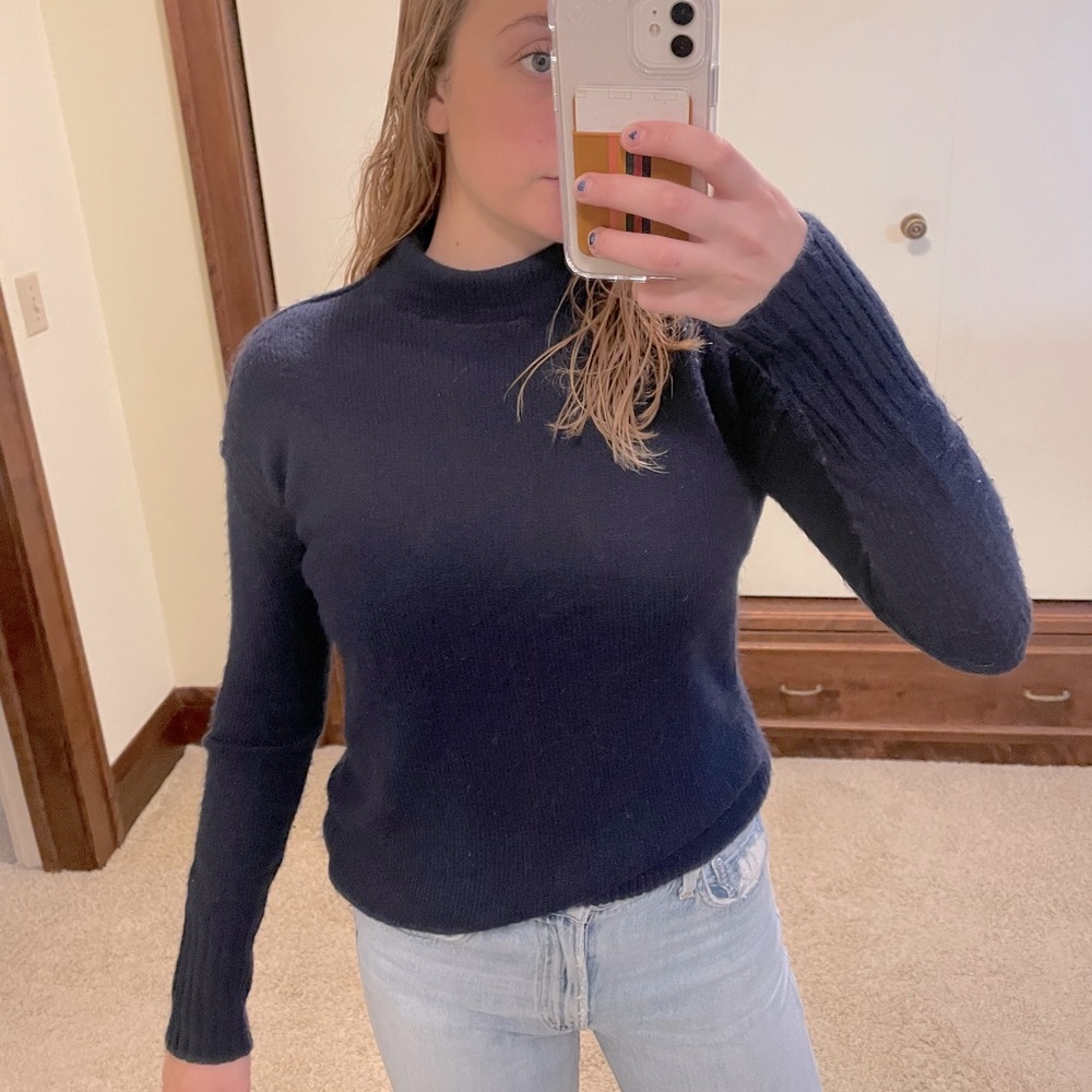 Navy Gap turtleneck sweater